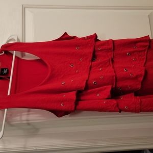 Size L New Directions Red tank top